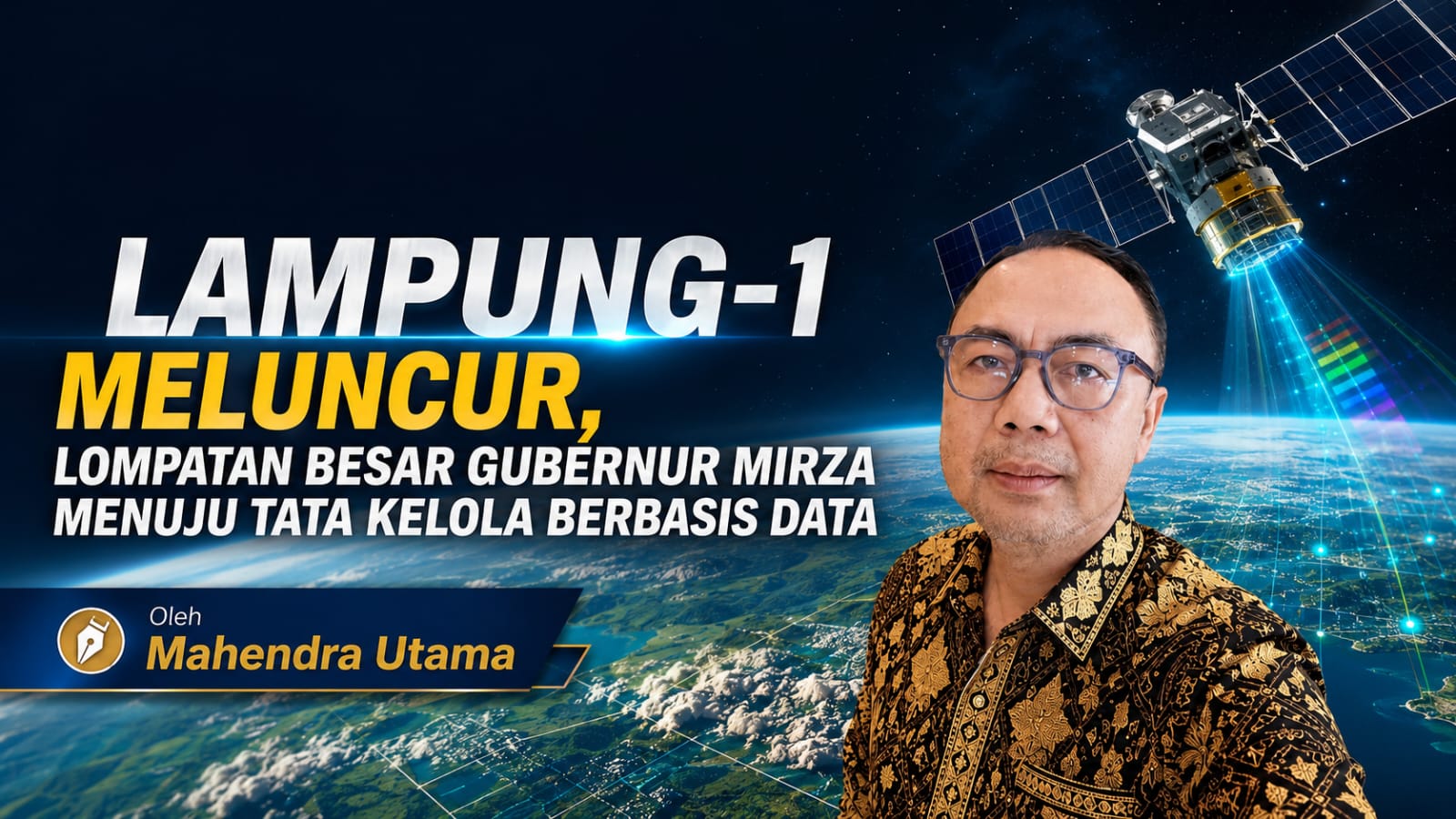 Lampung-1 Meluncur, Lompatan Besar Gubernur Mirza Menuju Tata Kelola Berbasis Data