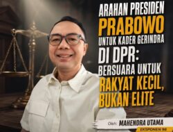Arahan Presiden Prabowo untuk Kader Gerindra di DPR: Bersuara untuk Rakyat Kecil, Bukan Elite