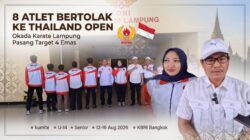 8 Atlet Bertolak ke Thailand Open, Okada Karate Lampung Pasang Target 4 Emas