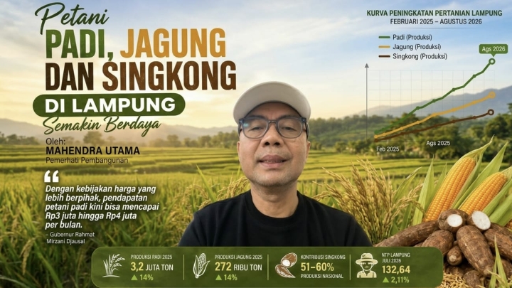 Petani Padi, Jagung dan Singkong di Lampung Semakin Berdaya