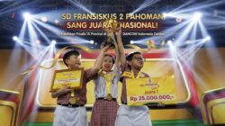Kalahkan Finalis 15 Provinsi, Pelajar SD Fransiskus 2 Pahoman Rajai Panggung DANCOW Cerdas Season 2