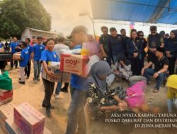 Tembus Zona Merah Karhutla Way Kambas, Logistik Karang Taruna Mengalir untuk Ratusan Relawan