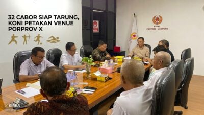 32 Cabor Siap Tarung, KONI Petakan Seluruh Venue di Bandarlampung untuk Porprov X