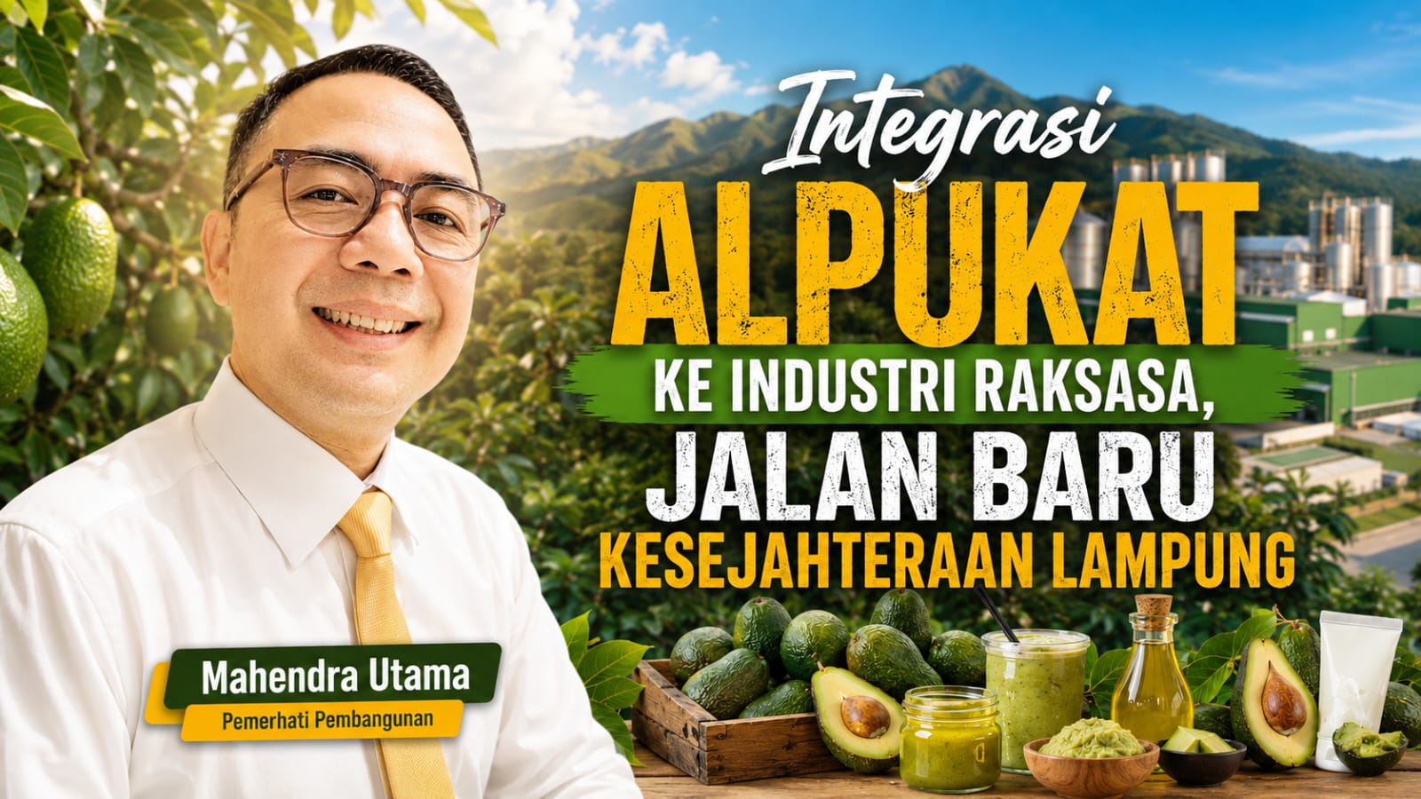Integrasi Alpukat ke Industri Raksasa, Jalan Baru Kesejahteraan Lampung