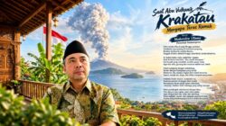 Saat Abu Vulkanik Krakatau Menyapa Teras Rumah