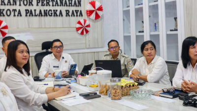 Kantor Pertanahan Kota Palangka Raya Kalimantan Tengah evaluasi monitoring