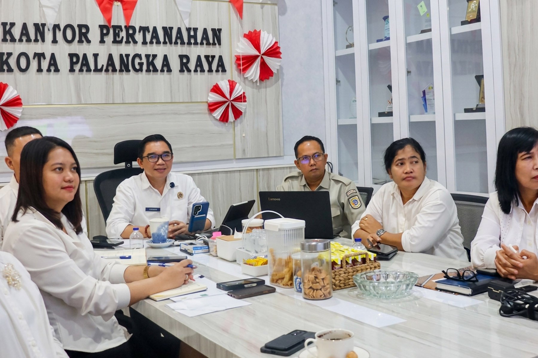 Kantor Pertanahan Kota Palangka Raya Kalimantan Tengah evaluasi monitoring
