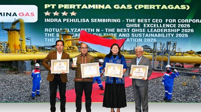 Borong 4 Penghargaan IQSA 2026, Pertagas Buktikan Budaya K3 Berkelas Dunia