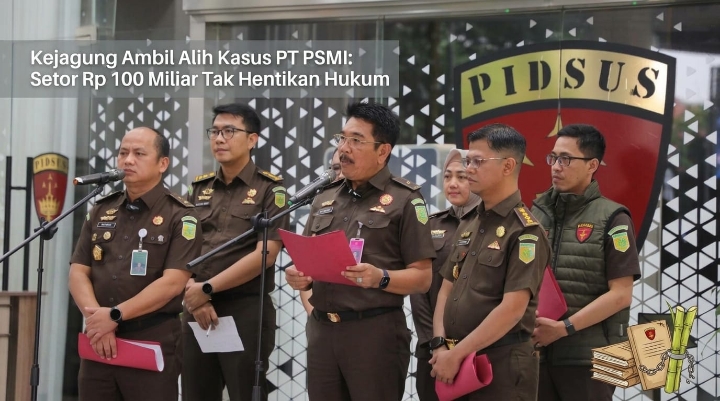 Setor Rp100 Miliar Tak Bikin Lolos, Kejagung Tarik Kasus Korupsi PT PSMI dari Kejati Lampung