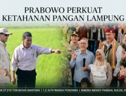 Prabowo Perkuat Ketahanan Pangan Lampung 37 Ribu Ton Beras