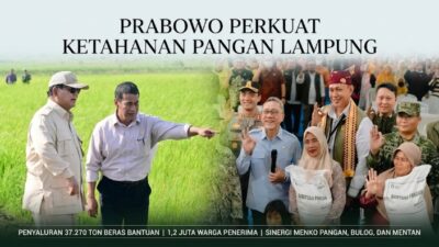 Prabowo Perkuat Ketahanan Pangan Lampung 37 Ribu Ton Beras
