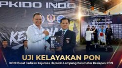 Uji Kelayakan PON, KONI Pusat Jadikan Kejurnas Hapkido Lampung Barometer