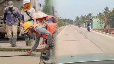Jalan Beton Simpang Padang Ratu–Haduyang: Bukti Nyata Janji Pembangunan Lampung Tengah