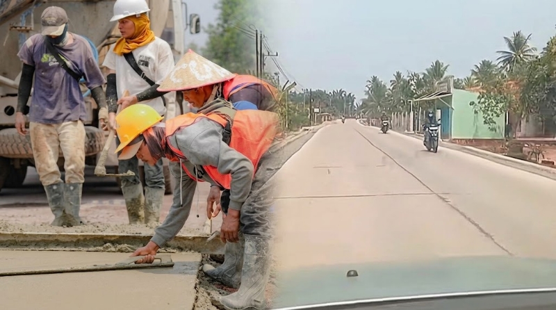 Jalan Beton Simpang Padang Ratu–Haduyang: Bukti Nyata Janji Pembangunan Lampung Tengah