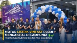 3 Jagoan Motor Listrik VinFast Tiba di Lampung, Harga Mulai Rp19,5 Juta Bawa Fitur Swap Baterai