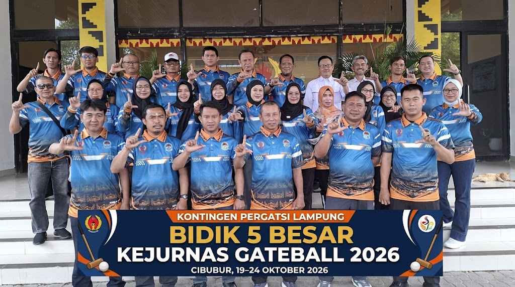 Andalkan Nomor Tunggal dan Triple, Pergatsi Lampung Incar 5 Besar Kejurnas Gateball