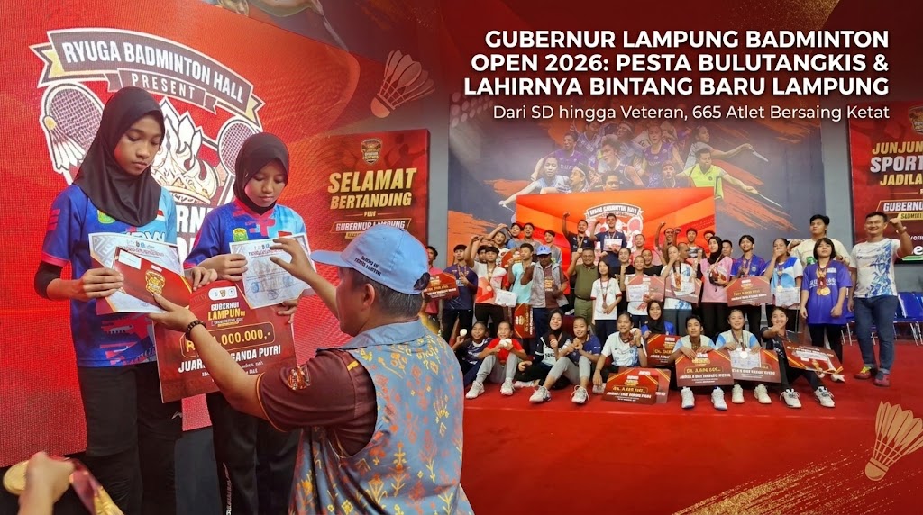 Drama Dwi/Roni dan Amuk Fitri/Methita Tutup Pesta 665 Atlet Gubernur Lampung Badminton Open 2026