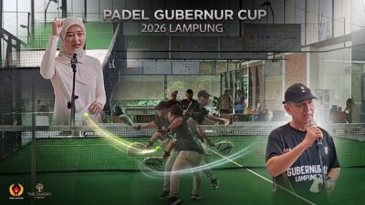 Demam Padel Menjalar di Lampung, 502 Peserta Bersaing di Gubernur Cup demi Tiket PON 2028