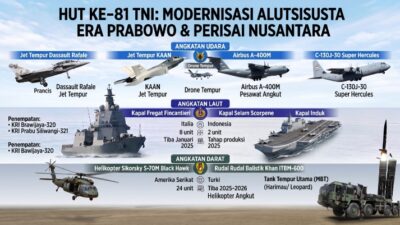 Dirgahayu TNI ke-81: Modernisasi Alutsista dan Perisai Nusantara di Era Prabowo