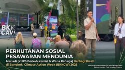 Perhutanan Sosial Pesawaran Mendunia: Mariadi Berbagi Kisah di Bangkok Climate Action Week