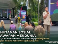 Perhutanan Sosial Pesawaran Mendunia: Mariadi Berbagi Kisah di Bangkok Climate Action Week