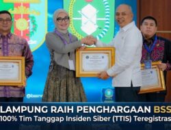 Lampung Raih Penghargaan BSSN: 100% TTIS Teregistrasi, Ini Kuncinya