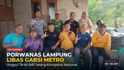 Laga Pemanasan, Tim Bridge Porwanas Lampung Libas GABSI Kota Metro