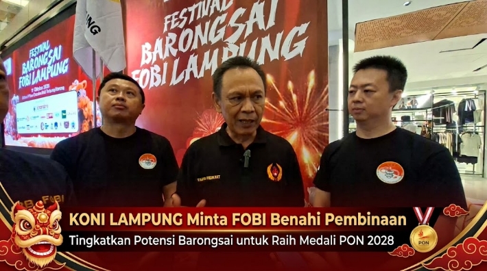 KONI Lampung Minta FOBI Benahi Pembinaan, Barongsai Bisa Sumbang Medali