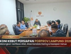 Kejar Tayang Porprov November 2026, KONI Lampung Rapikan Verifikasi Atlet dan Kesiapan Venue
